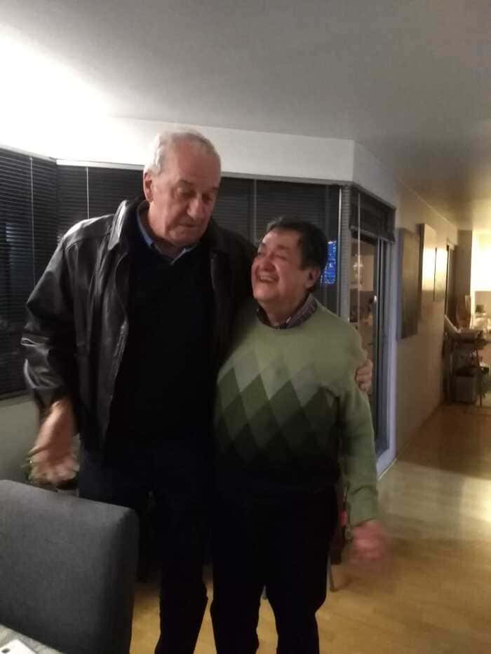 Frannklin da Souza, Secretario de Comunicación Social de Lula da Silva, presidente de Brasil, con el autor.